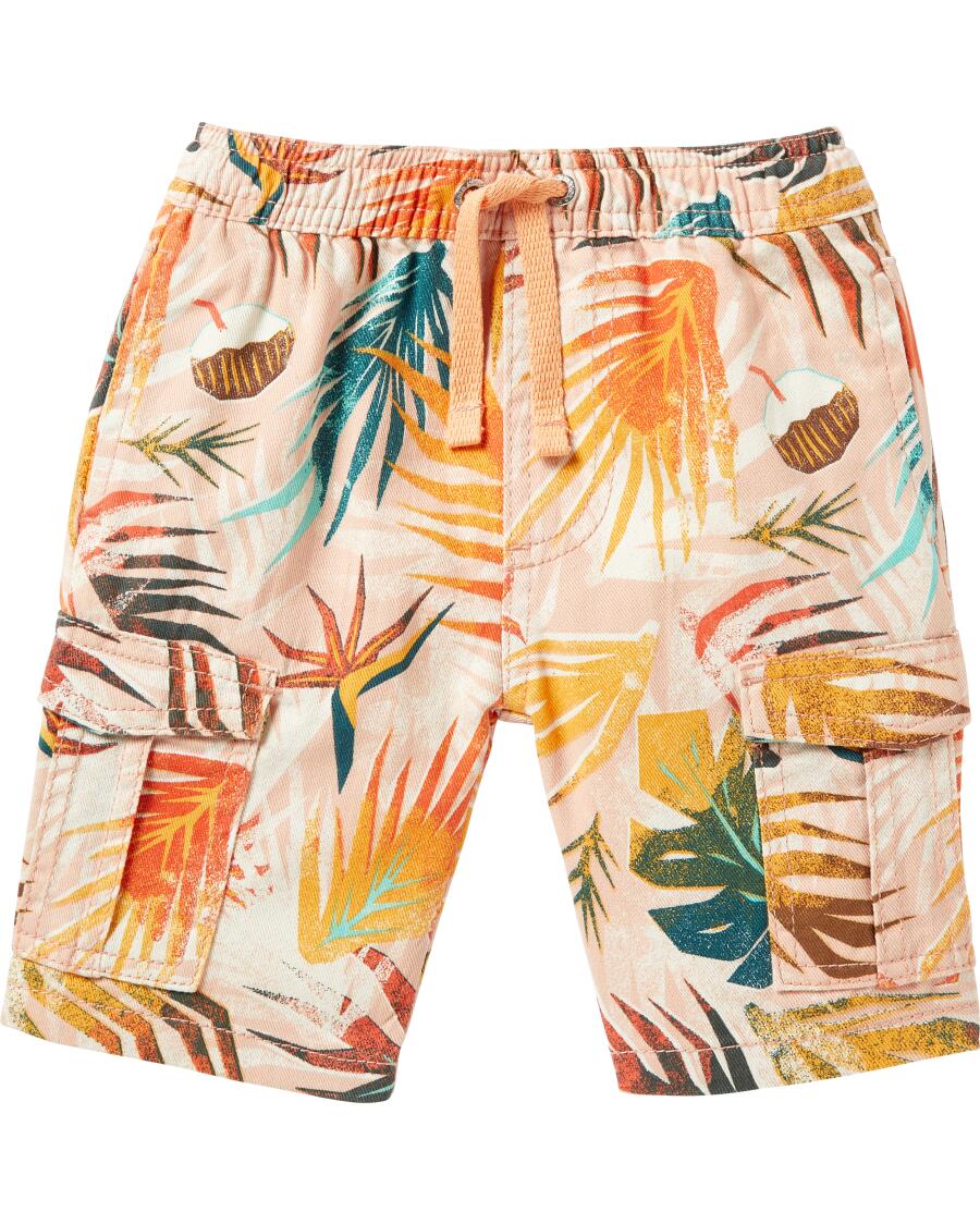 Cargo Shorts aus Baumwolle hellrosa