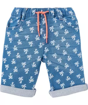 Jeans-Shorts Palmen
