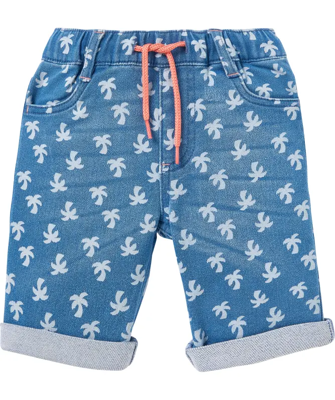 Jeans-Shorts Palmen