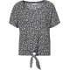 Blumenshirt mit Knotendetail