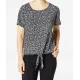 Blumenshirt mit Knotendetail
