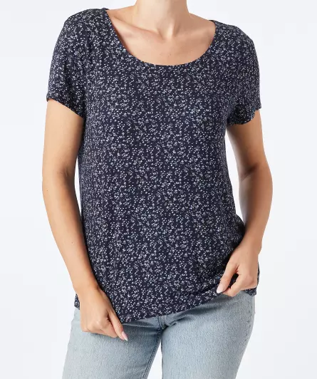 Geblümtes T-Shirt