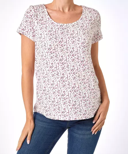 T-Shirt mit Blumendruck