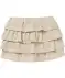 Skort mit Leinenanteil Beige
