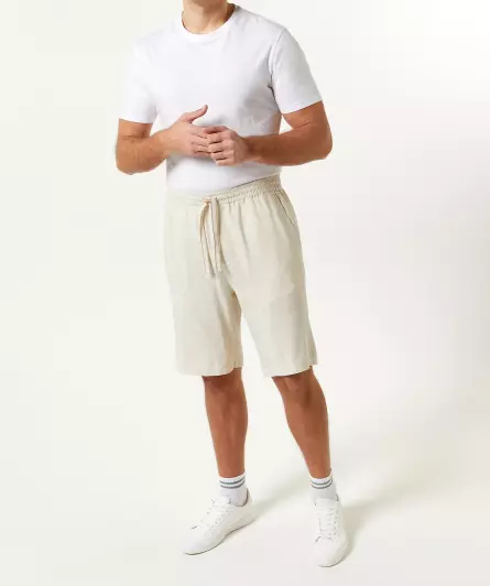 Shorts mit Leinenanteil