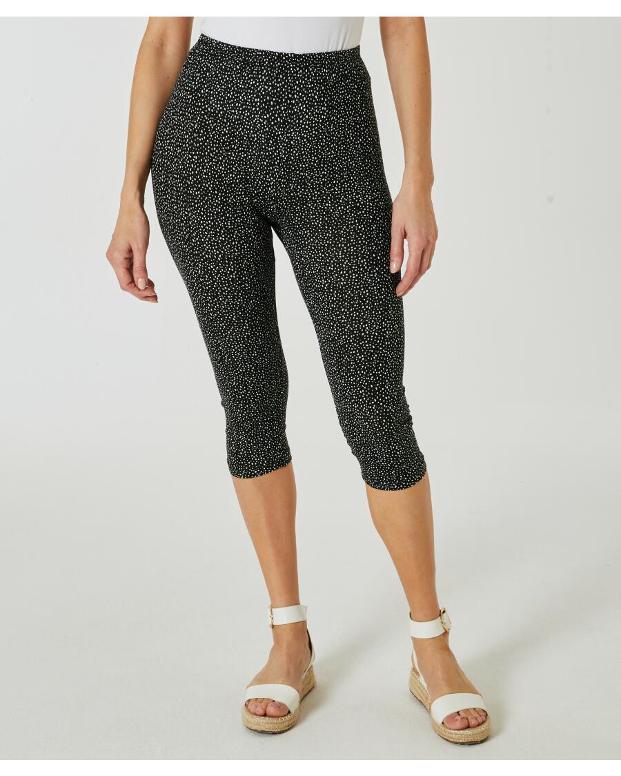 Legging zwart bedrukt