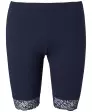 Radlerhose mit Spitze am Saum