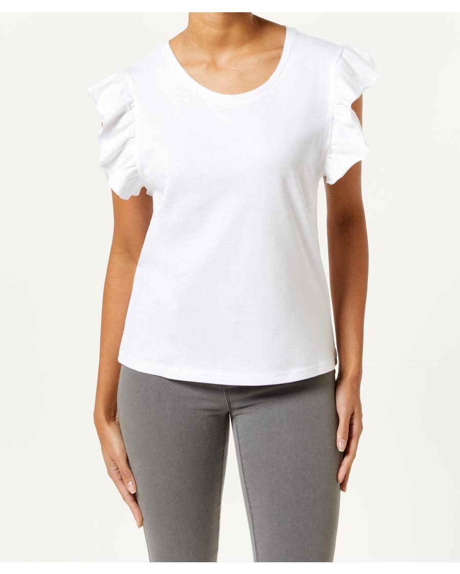T-Shirt aus Baumwolle weiß
