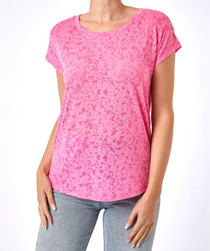 Sportshirt in Ausbrenner-Optik