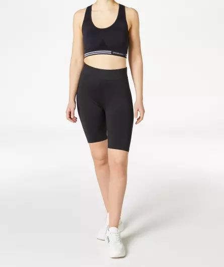 Schwarze Sport-Radlerhose