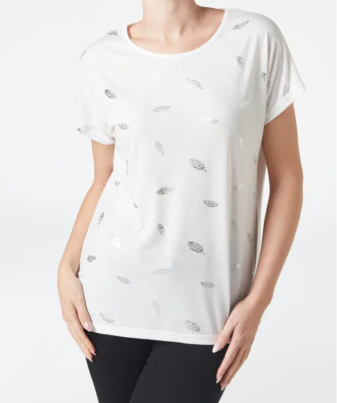 T-Shirt mit Foliendruck