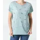 T-shirt met veren