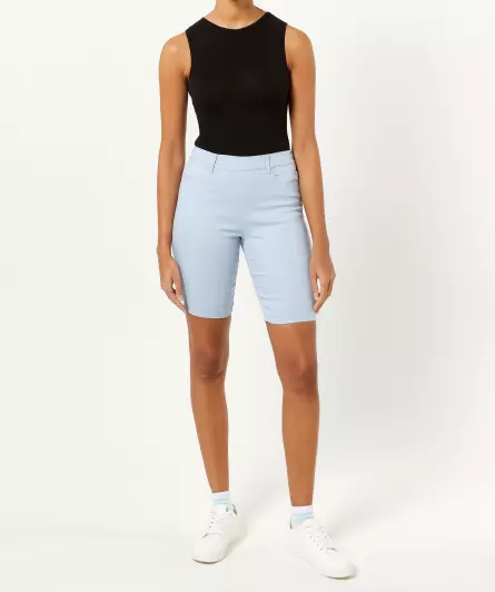 Twill-Shorts in Bermudalänge