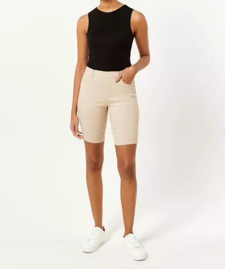 Twill-Shorts in Bermudalänge