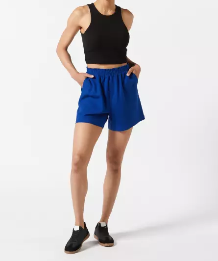 Shorts mit Leinenanteil