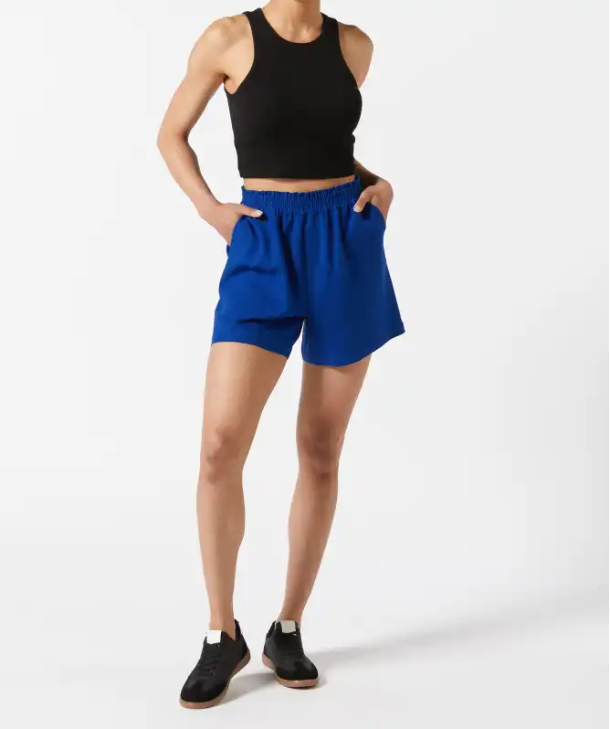 Shorts mit Leinenanteil