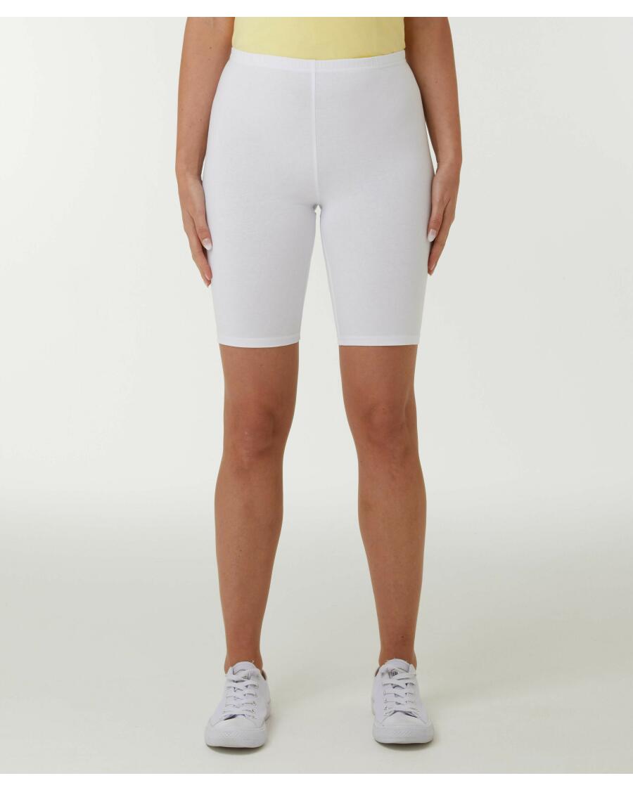 Kurze Radlerhose weiß