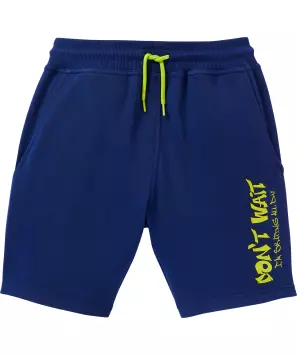 Sweatshorts mit Schriftzug