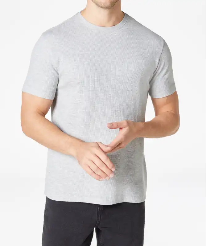 T-Shirt mit Waffelstruktur