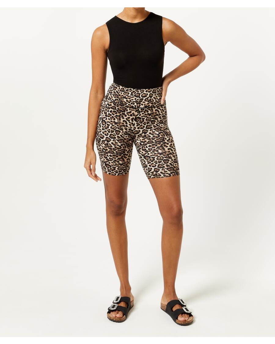 Radlerhose Leo Leopardendruck