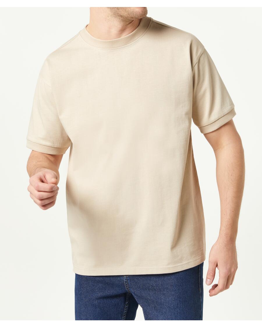 T-Shirt Oversize naturfarben