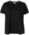 T-Shirt mit Spitze schwarz
