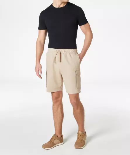 Sweatshort met cargozakken