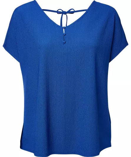 Blaues Strickshirt