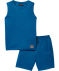 Sport-Top und Sport-Shorts blau