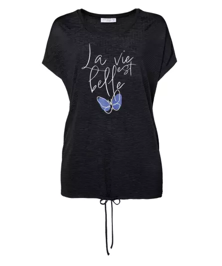 T-Shirt z z rękawami typu nietoperz