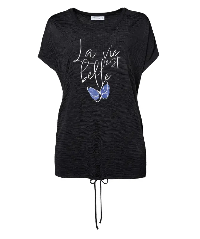 T-Shirt z z rękawami typu nietoperz