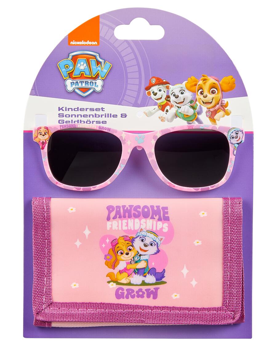 Licenční sluneční brýle + peněženka pink růžová/fialová