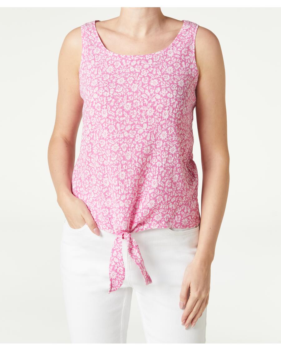 Top pink z nadrukiem