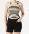 Tanktop cropped naturel gestreept