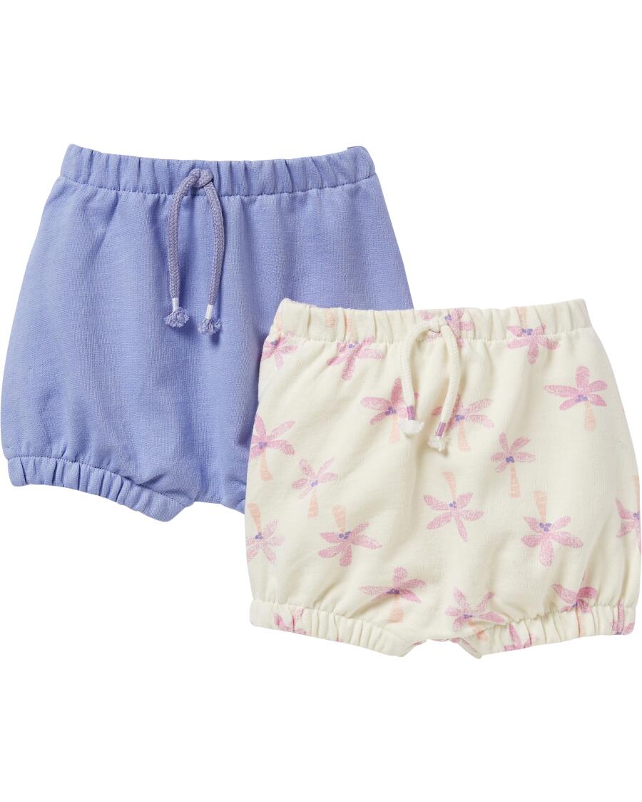 Newborn Shorts Palmen flieder