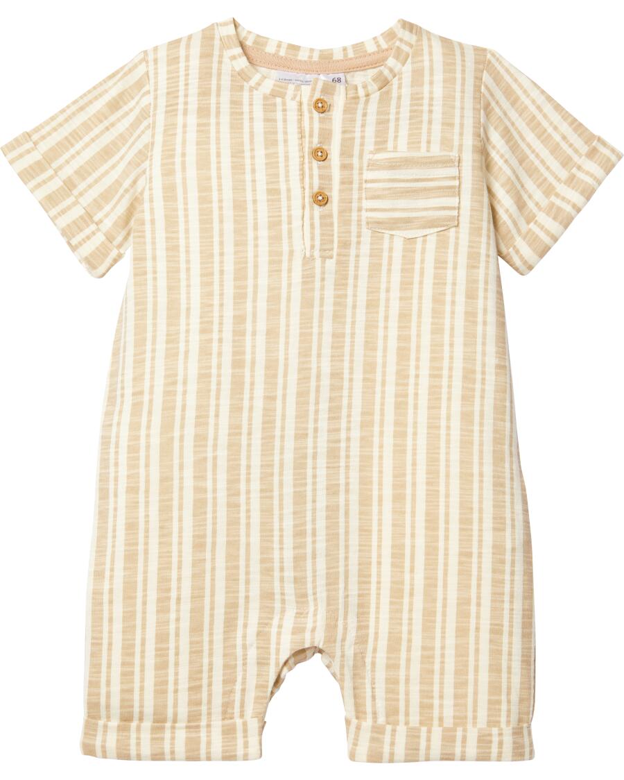 Bany romper van katoen beige