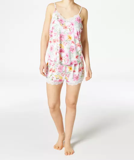 Pyjama met bloemenmotief
