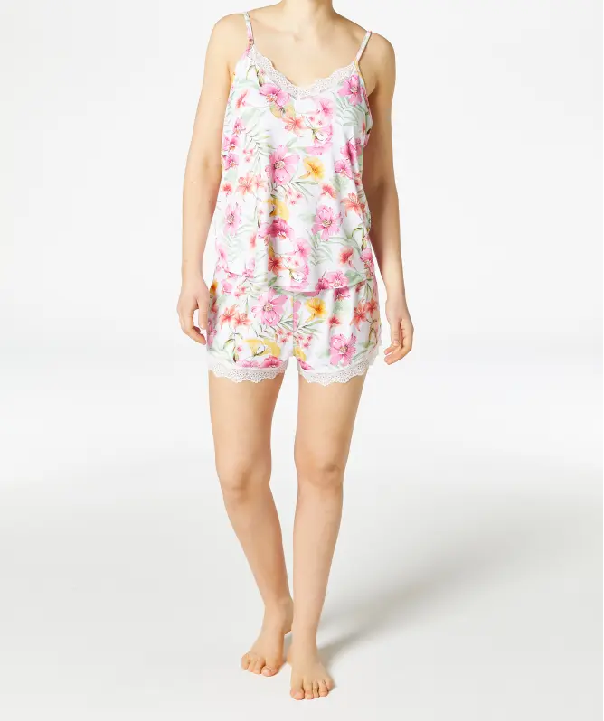 Pyjama mit Blumenmuster