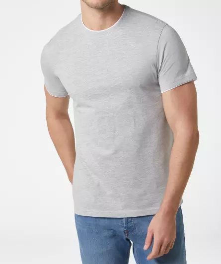 T-Shirt in 2-in-1-Optik
