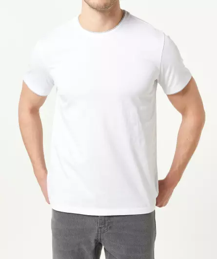 T-Shirt in 2-in-1-Optik