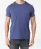 T-Shirt in 2-in-1-Optik indigo blau