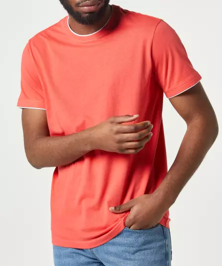 T-Shirt in 2-in-1-Optik