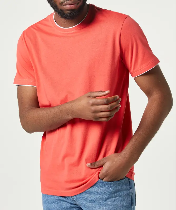 T-Shirt in 2-in-1-Optik