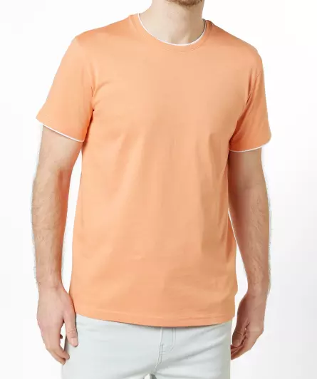 T-Shirt in 2-in-1-Optik