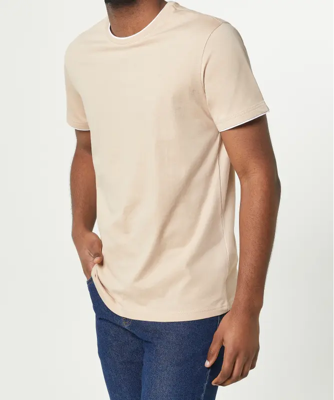 T-Shirt in 2-in-1-Optik