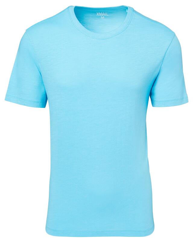 T-shirt basique homme, aqua (KiK Basic T-Shirt (aqua)) — KiK, produit allemand authentique au Maroc
