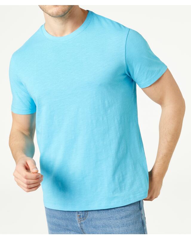 T-shirt basique homme, aqua (KiK Basic T-Shirt (aqua)) — KiK, produit allemand authentique au Maroc