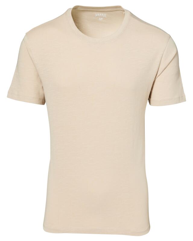 T-shirt basique homme, écru (KiK Basic T-Shirt (naturfarben)) — KiK, produit allemand authentique au Maroc