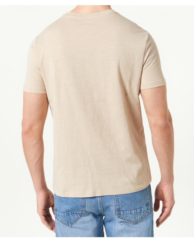 T-shirt basique homme, écru (KiK Basic T-Shirt (naturfarben)) — KiK, produit allemand authentique au Maroc
