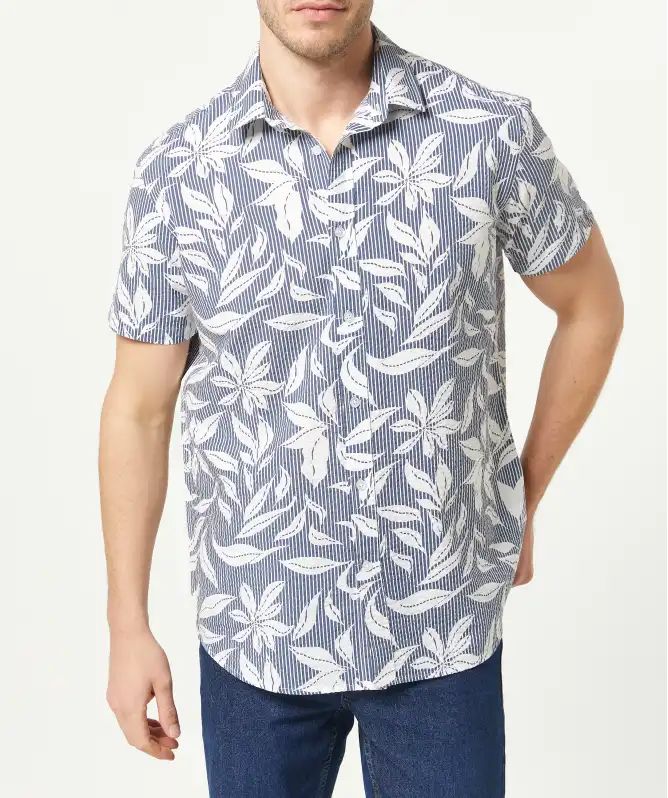 Florales Kurzarmhemd
